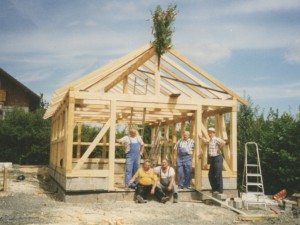 Bau Schuppen 1996